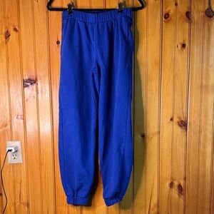 Brandy Melville Vibrant Blue Jogger Sweatpants